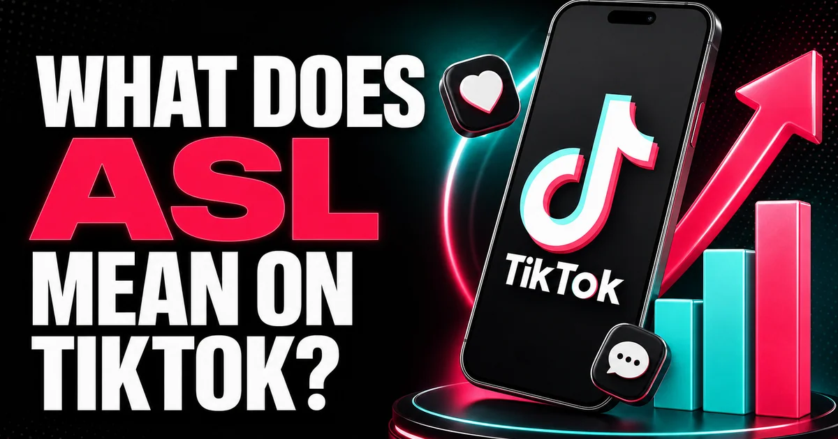 What Does ASL Mean on TikTok?