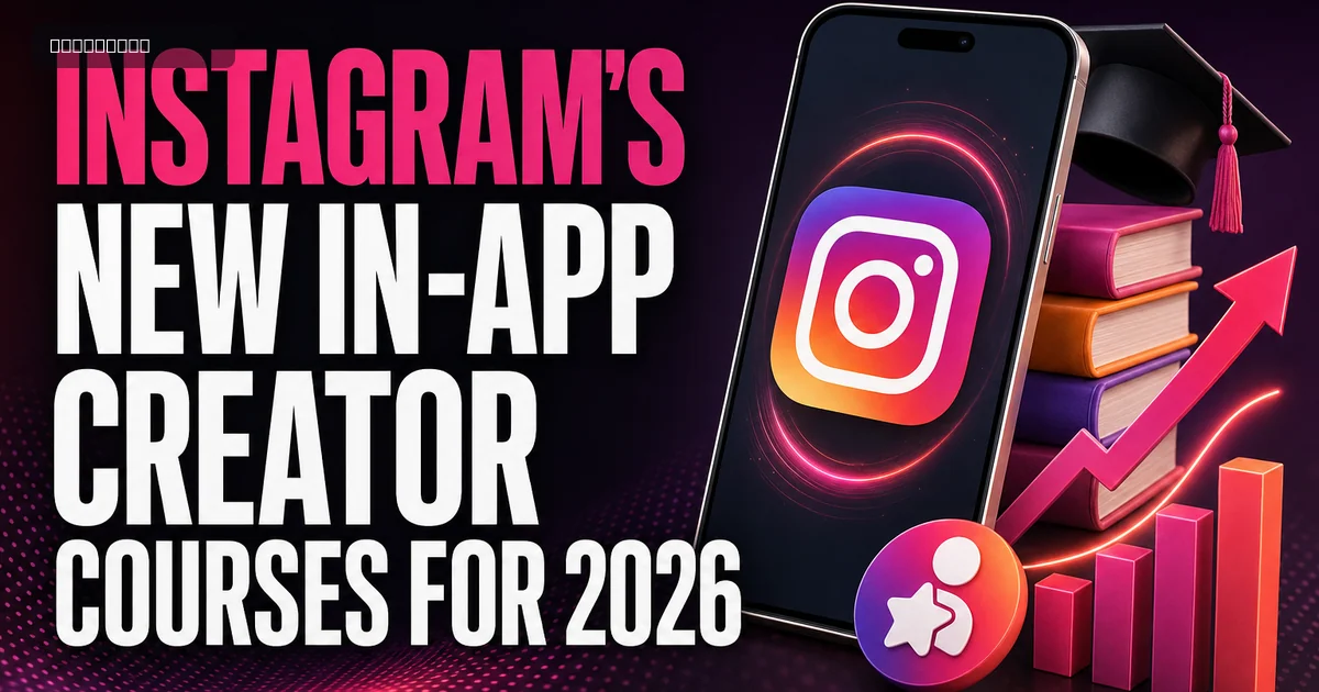 Instagram's New In-App Creator Courses for 2026