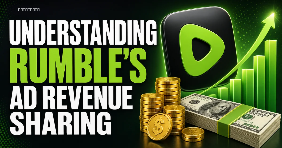 Understanding Rumble's Ad Revenue Sharing: How to Maximize Your Earnings as a Creator Understanding Rumble's Ad Revenue Sharing: How to Maximize Your Earnings as a Creator